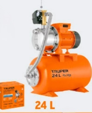 BOMBA AGUA 3/4 HP TANQUE 24 L
