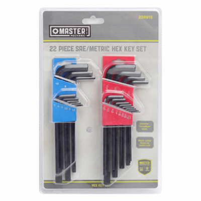Mm 22pc Hex-L Key Set