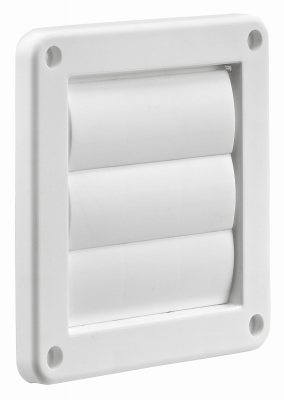 4" Wht Louver Vent Face
