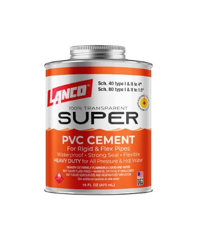SUPER PVC CEMENT 16OZ